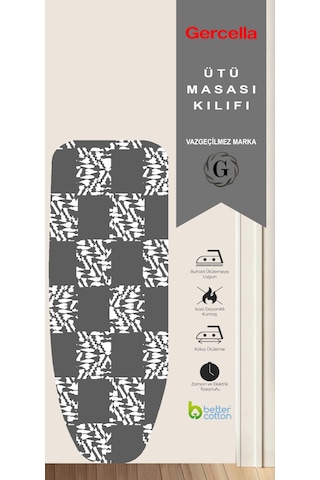 Poyraz 120x45 Xs Size Ütü Masası Kılıfı Örtüsü Bezi Ütü Yedek Parça Ütü Ve Aksesuarı Açık Gri