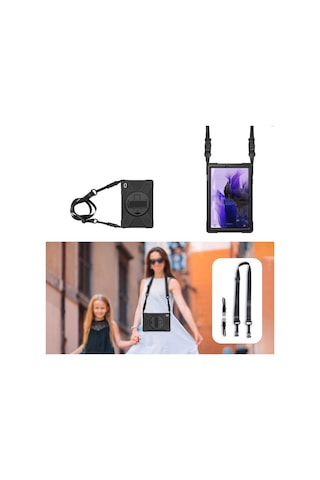 Galaxy Uyumlu Tab S7 FE LTE (T737-T736-T733-T730) Defender Standlı Kılıf