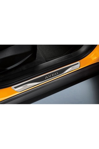 Chevrolet Aveo 4 Prç. Iç Kapı Eşiği Krom Karbon