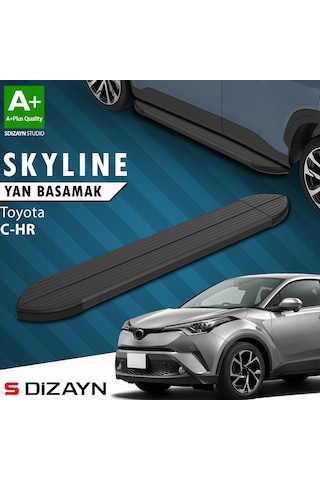 S-dizayn Toyota C-hr Skyline Siyah Yan Basamak 173 Cm 2016-2023 A+ Kalite