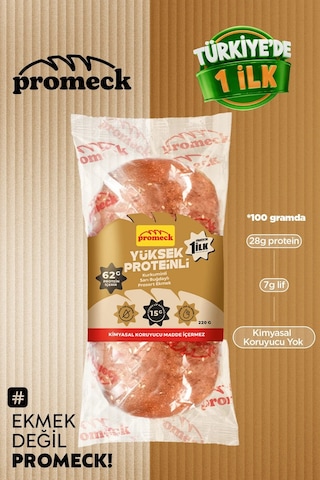 Yüksek Proteinli Kurkuminli Sarı Buğdaylı Prosort Ekmek 220 Gr