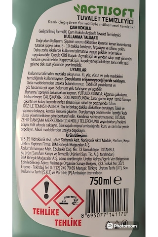 Çam Kokulu Renk Değiştiren Tuvalet Temizleyici 750 Ml X 4 Adet