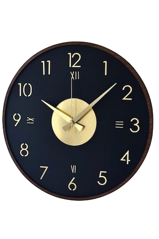 Modern Tasarımıyla Göz Alıcı Duvar Saati No:102 Siyah