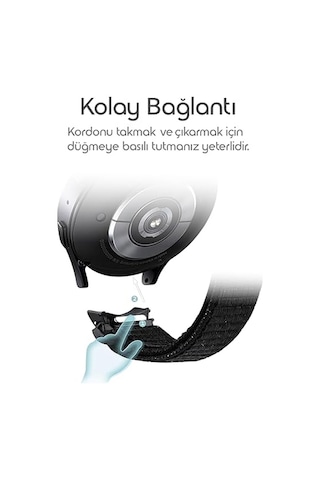 Ayrex Samsung İle Uyumlu Yeni Nesil Bağlantı Hasırlı Kumaş Kordon Galaxy Watch 7/6/5/4 Serisi İçin Galaxy Watch 7