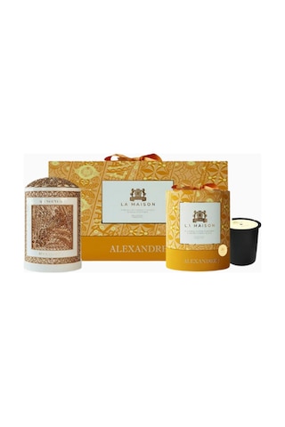 Alexandre J Pure White Mum 220g, Porselen Ve Bronz Tasarım