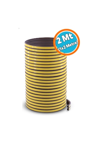 Kahverengi Kapı Pencere Bandı Fitili Yapışkanlı Soğuk Izolasyon 1x2 2 Metre