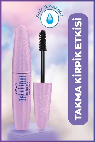 Avon Delightful False Lash Suya Dayanıklı Maskara 10 ML Lava Brown 2'li