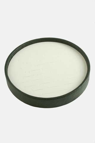 Yuvarlak Ahşap Deri Yüzüklük 20 Cm Çok Renkli