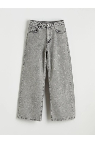 Lc Waikiki Karışık Wideleg Taşlı Kız Çocuk Jean Pantolon Karısık