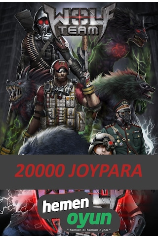 HemenOyun 20000 JoyPara JP - 8000 Wolfteam Nakit Wolf Team HemenOyun 20000 JoyPara JP - 8000 Wolfteam Nakit Wolf Team