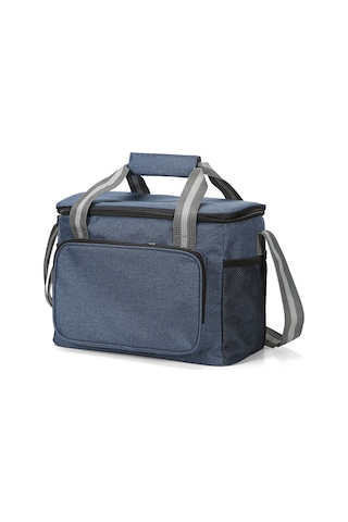 Qingmipy 15l Oxford Isı Yalıtımlı Çanta - Su Geçirmez Peva İç, Múltiplü Cepler, Piknik Kamp Malzemesi - Lacivert Mavi