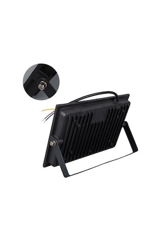 Powermaster Pm-22572 100 Watt - 220 Volt 6500k Ip66 150 Işık Açısı Siyah Slim Kasa Beyaz Led Projektör Beyaz