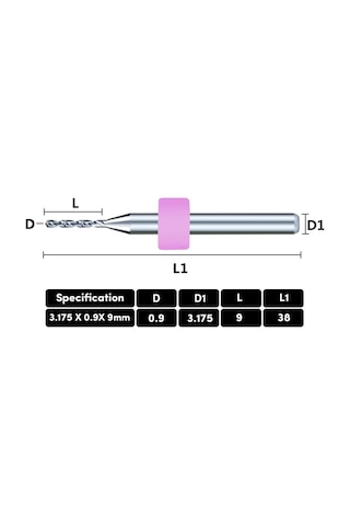 10 Adet 0.9mm Tungsten Karbür Delme Pcb Matkap Ucu