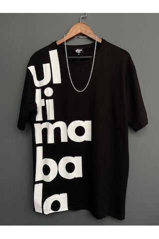 Ultima Bala Baskılı Oversize Erkek T-Shirt