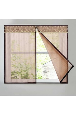 Dancemonkey Kahverengi Kendinden Yapışkanlı Pencere Sineklği 120x120cm