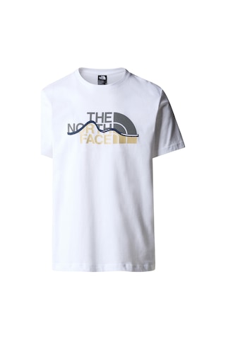 The North Face M S/s Mountain Line Tee Erkek T-shirt-28123-beyaz Beyaz