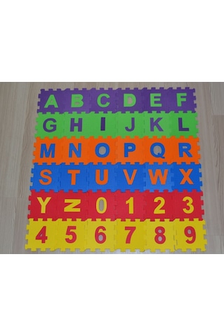 Eva Puzzle 12 X 12 Cm X 7 Mm Harfler Ve Sayılar