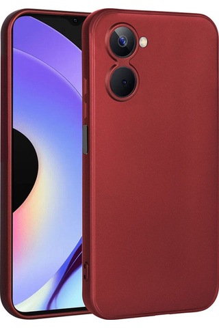 Realme 10 4g Kılıf Zore Premier Silikon Kapak Kırmızı
