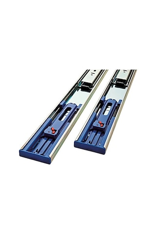 942005 Soft-close Rulman Çekmece Kızağı, 20 İnç, 1 Çift 2 Adet , Çinko Kaplama