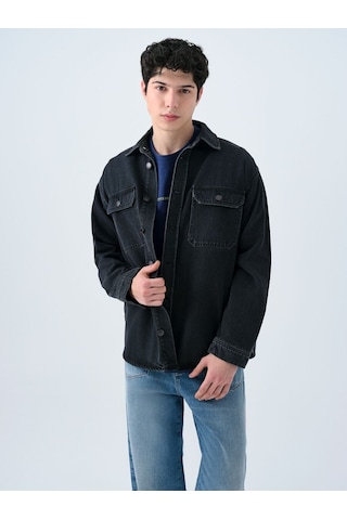 LOFT Oversize Erkek Gömlek U.kol Lf2039700 Q1.v1 Denim