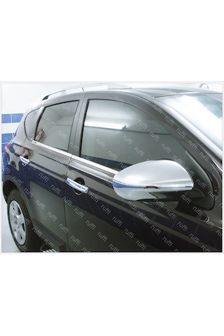 Nissan Qashqai J10 Krom Cam Çıtası 4 Prç. 2007-2014 P. Çelik