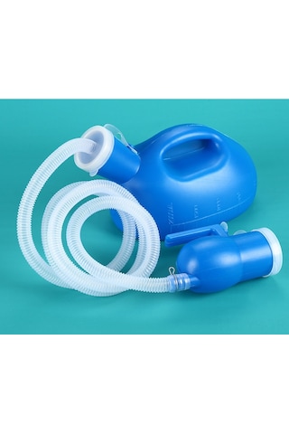 Yunboo Erkekler İçin 2000ml Plastik Idrar Kuşu - Araçta Kullanım, Gece Kullanıma Uygun, Ölçü Çizgili, Kapaklı Ve 1.6m Borulu Tüp