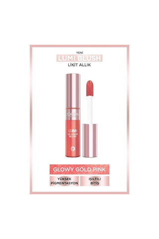 L'Oréal Paris Lumi Blush Likit Allık Glowy Gold Pink