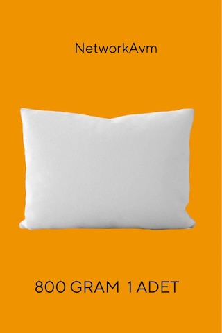 Premium Yıkanabilir Yüksek Yastık 800 Gr 1 Adet Beyaz
