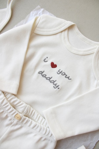 Oh Lala Koala Dad Nakışlı 5li Uzun Kollu Yenidoğan Set Beyaz