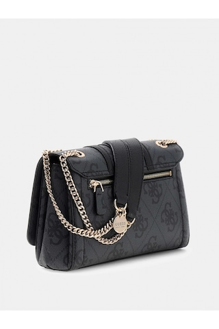 Guess Noelle Iı Dönüştürülebilir Kapaklı Çapraz Askılı Kadın Antrasit Omuz Çantası Hwss9672210-clo