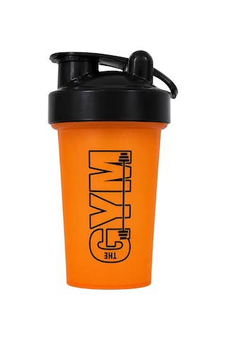 Gym Shaker 550 Ml Ölçekli Sızdırmaz Kapaklı Protein Shaker Turuncu