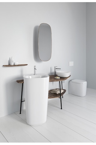VitrA Plural 7812B403-0016 Üçgen Alçak Çanak Lavabo Beyaz 47 CM