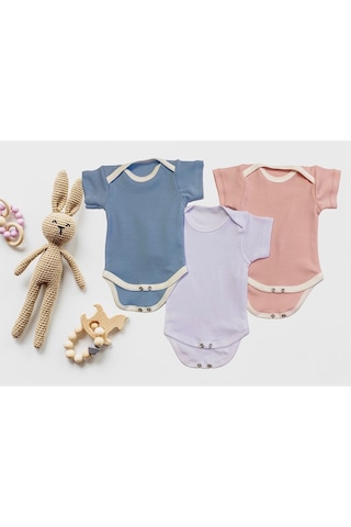 Harmandar Çıtçıtlı Zıbın 3'lü Çok Renkli