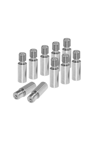 Neevoyu Aibecy 3d Yazıcı Ekstruder Boğazı, V6 Modeli, 1.75mm Ptfe Borulu, Paslanmaz Çelik, 10 Adet, Tıkanıklığı Önleyen Soğutma Uyumlu Parça