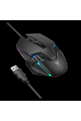 Gamdıas Aura Gs4, Çok Renkli Aydınlatma, Usb Kablolu, 6 Tuşlu, Gaming Mouse, 3.600 Dpı, Siyah Diğer