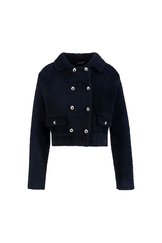 Armine Tüylü Triko Ceket 24k5718 Siyah Siyah