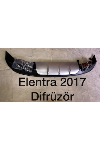 Hyundai Elantra Difüzör 2016-2017-2018 Arka Tampon Plastik Düz