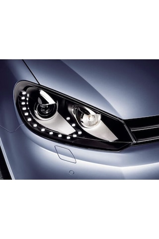 Vw Golf 6 R20 Mercekli Far Takımı Uyumlu Yedek Parça R Far 15 Led