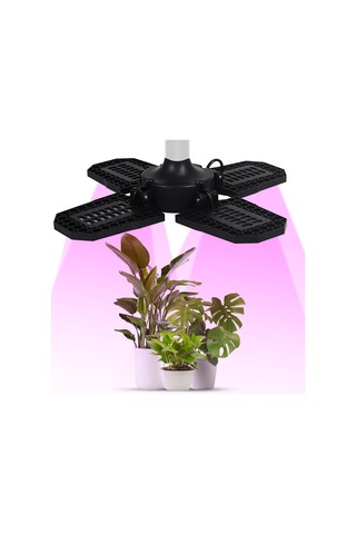 Teltree 240 Led Tam Spektrumlu Bitki Büyüme Lambası, 360 Kapsama, 90 Katlanabilir, Su Geçirmez, E27 Bağlantılı Diğer