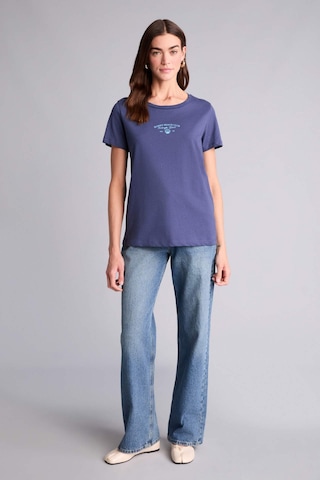 Defacto Baskılı İndigo Kadın T-shirt H1384ax/ın231
