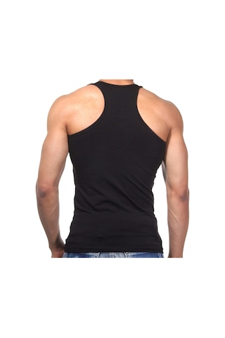 2 Adet Erkek Slim Fit Likralı Penye Sporcu Rambo Atleti 001