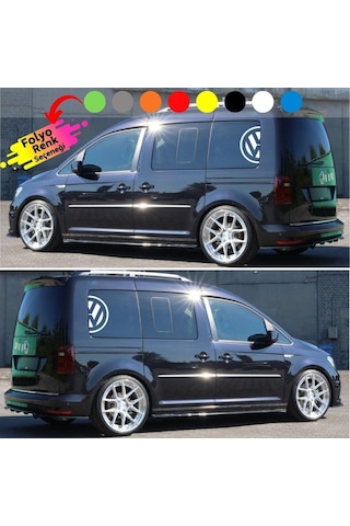 Volkswagen Yarım Logo Yan Cam Sticker (2 Adet)