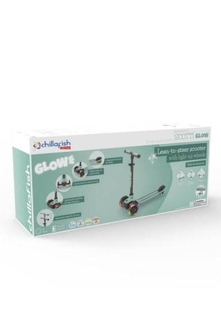 Chillafish Scotti Glow 3 Tekerlekli Işıklı Scooter - Mint Turkuaz