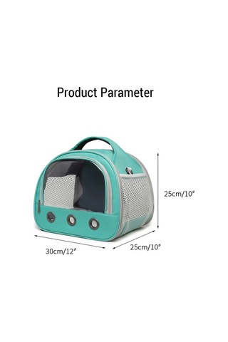 Taşınabilir Hamster Taşıma Çantası - Nefes Alabilir Pencereli Omuz Askılı Küçük Evcil Hayvan Seyahat Çantası Mavi Mavi