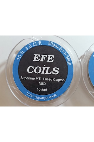 Efe Coils Mtl Süperfine Fused Clapton 10 Feet 2x30+38 Ni80