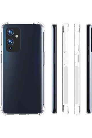 Zore One Plus 9 Kılıf Msra Nitro Anti Shock Silikon - Renksiz Renksiz