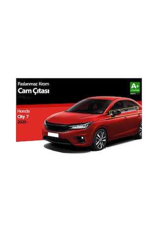 Honda City 2021 Sonrası Cam Alt Çıtası Kromu 8 Parça P.çelik