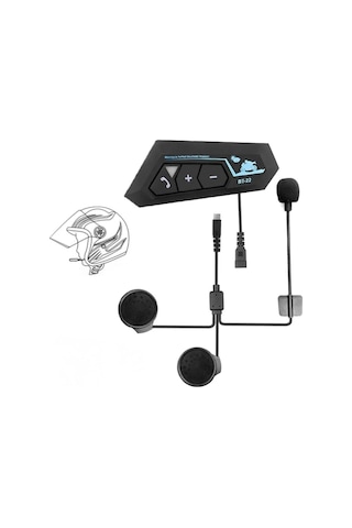 Blackbird Bt-22 Motosiklet Kask Bluetooth Kulaklık & Intercom Seti Kablosuz Müzik Su Geçirmez