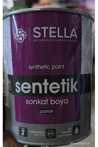Stella Son Kat Yağlı Boya Sentetik 1 Kg Siyah