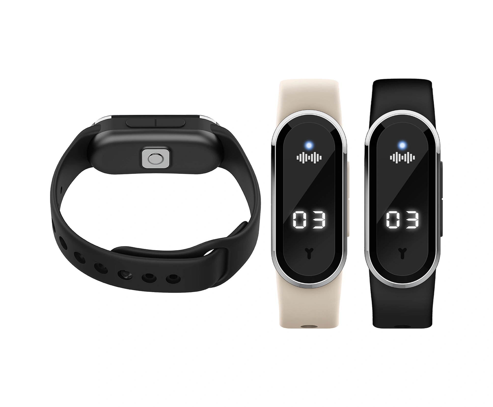 Qingmipy M21 Ultrasonik Sıcaklık Ölçer Adım Sayaçlı Elektrikli Kovucu Bilezik, Dışarıda Ve Evde Kullanıma Uygun Siyah防蚊 Kordon